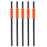 22cm Halloween Party Dinner Tableware Straws Decorations