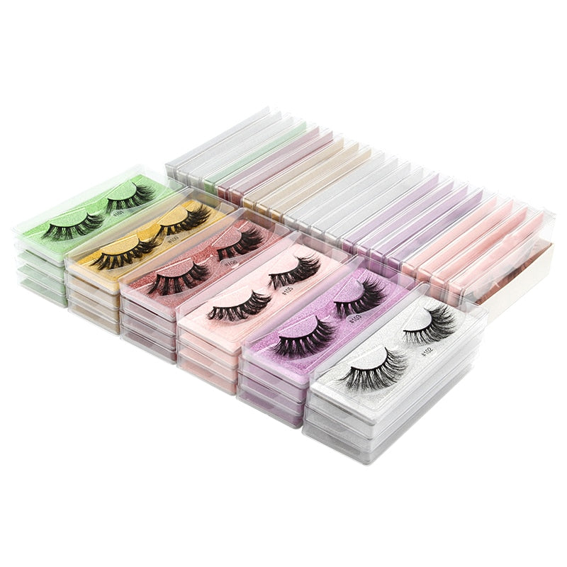 Wholesale Mink Eyelashes 4/10/30/100pcs 3d Mink Lashes Natural Eyelashes In Bulk