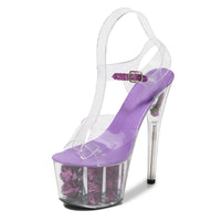 LTARTA 15CM 17CM High Heels Women Transparent Crystal Shoes (Set #2)