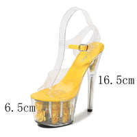 LTARTA 15CM 17CM High Heels Women Transparent Crystal Shoes (Set #2)