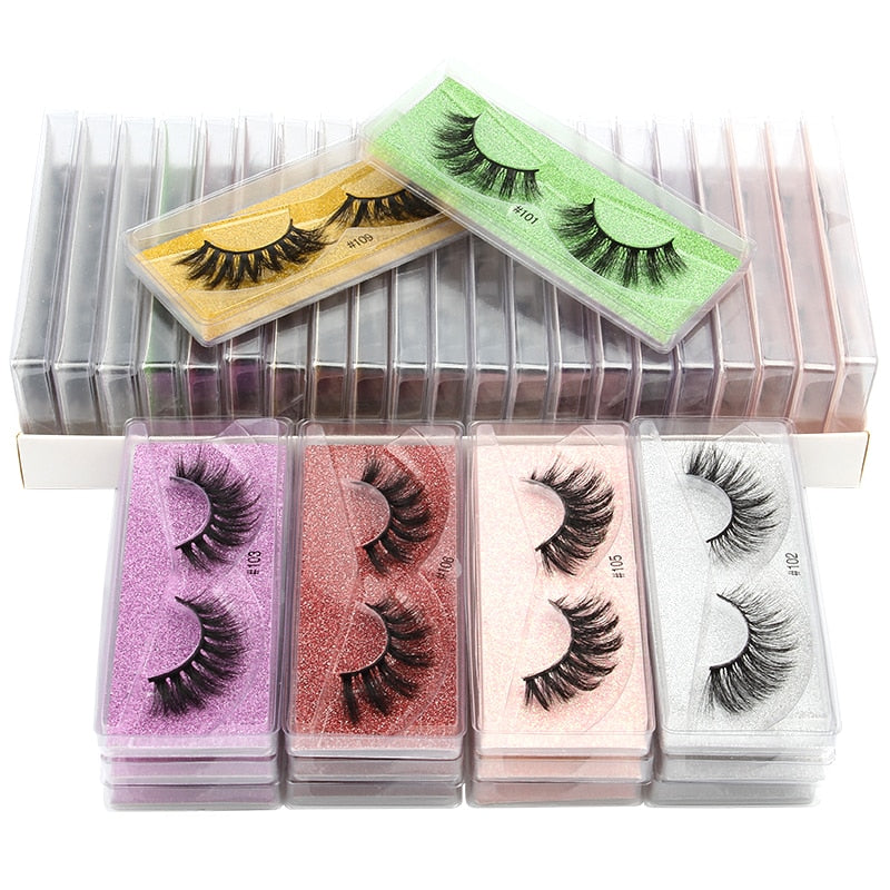 Wholesale Mink Eyelashes 4/10/30/100pcs 3d Mink Lashes Natural Eyelashes In Bulk