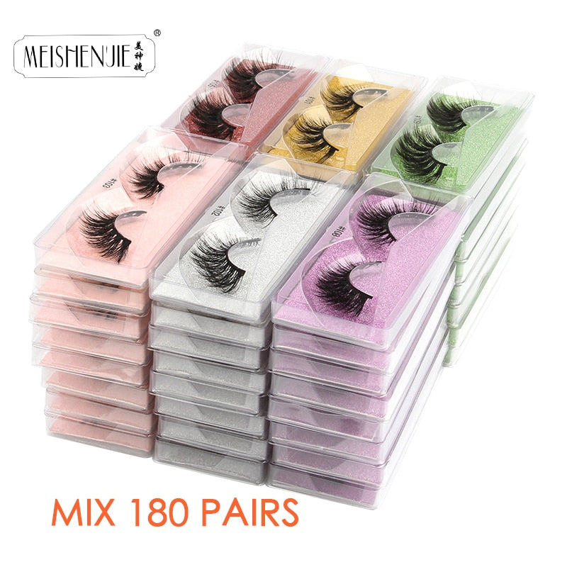 Wholesale Mink Eyelashes 4/10/30/100pcs 3d Mink Lashes Natural Eyelashes In Bulk