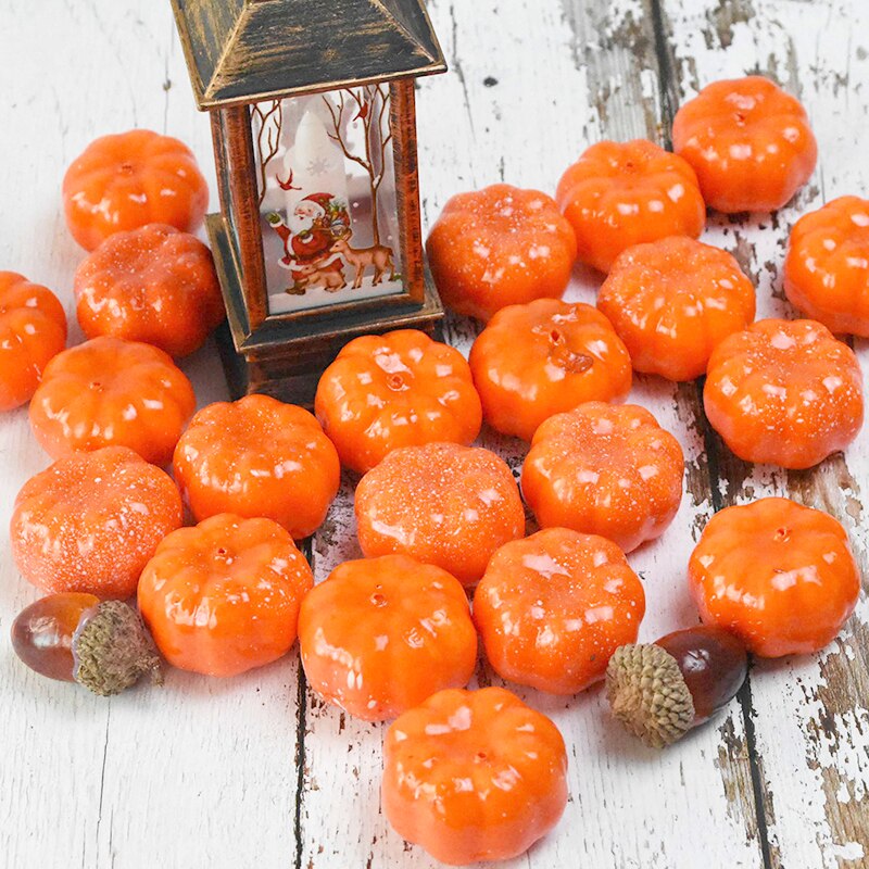 Mini Halloween Artificial Pumpkin DIY Craft Home Decoration