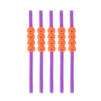 22cm Halloween Party Dinner Tableware Straws Decorations