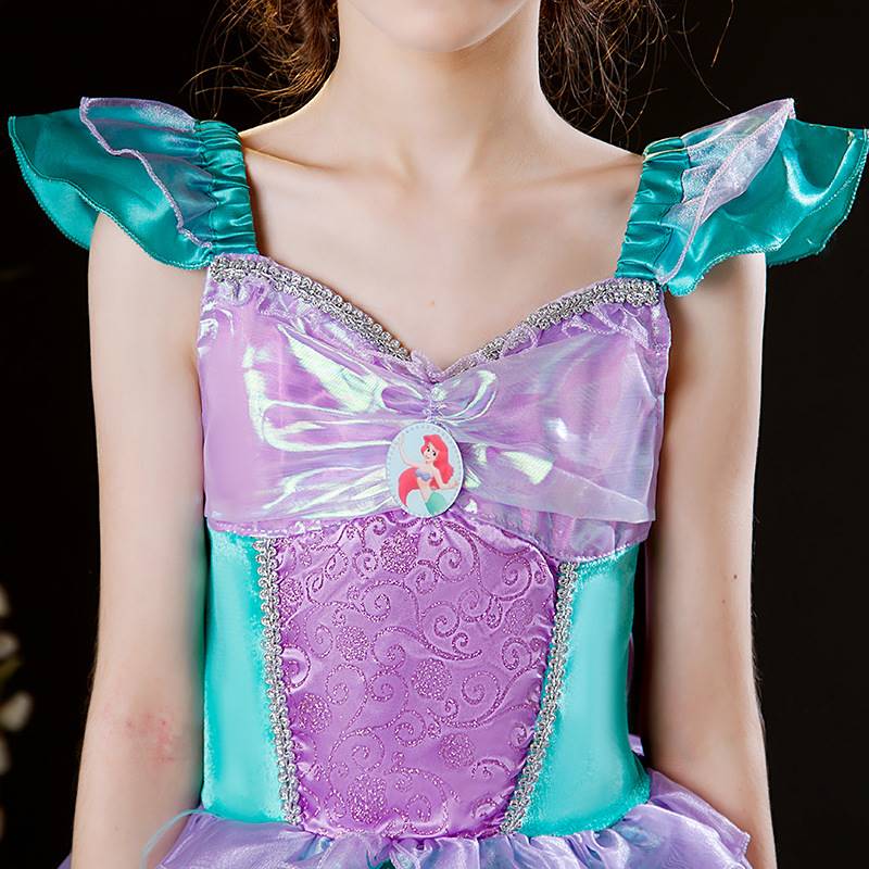 Children's Mermaid Princess Dress Girls Birthday Formal Dress Children's Day Performance Costume Cosplay Disney