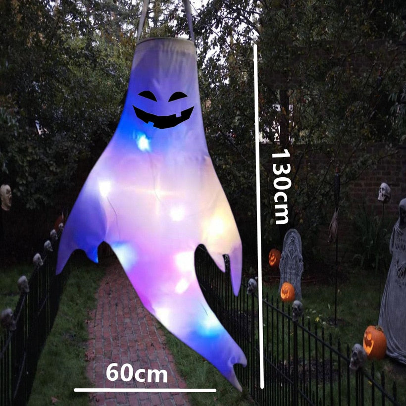 Halloween Hanging Ghost Large LED Outdoor Glowing Spooky Horror Props Decoration