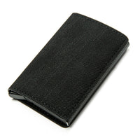 Men Woman Smart Wallet Fiber Leather RFID Cardholder with Customized Name Label