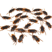 12pcs Artificial Lifelike Cockroach Halloween Trick Spoof Props