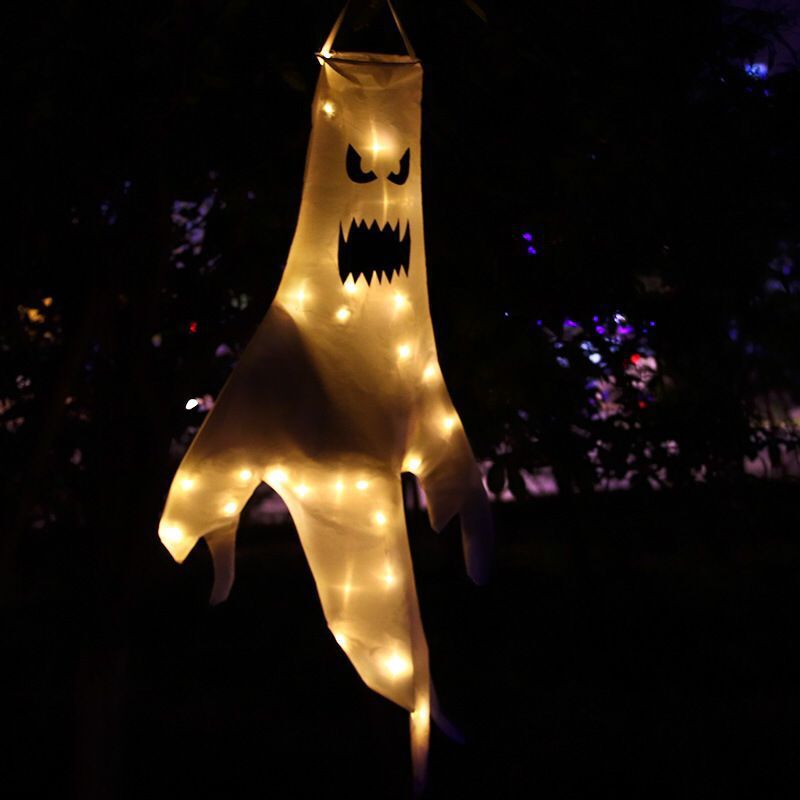 Halloween Hanging Ghost Large LED Outdoor Glowing Spooky Horror Props Decoration