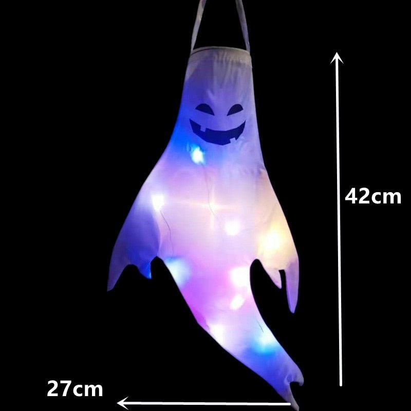 Halloween Hanging Ghost Large LED Outdoor Glowing Spooky Horror Props Decoration