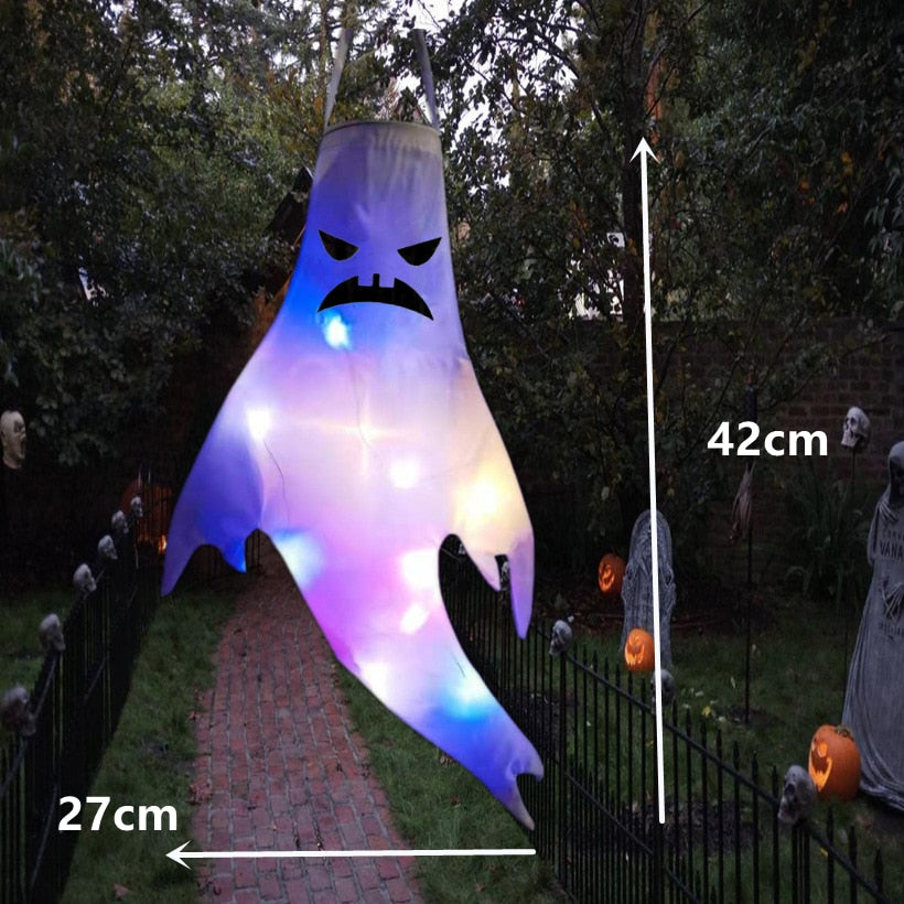 Halloween Hanging Ghost Large LED Outdoor Glowing Spooky Horror Props Decoration