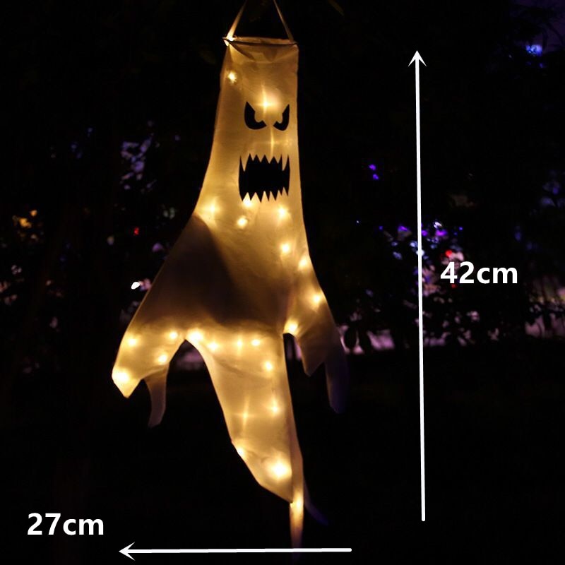 Halloween Hanging Ghost Large LED Outdoor Glowing Spooky Horror Props Decoration