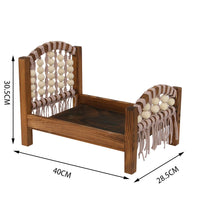 Retro Newborn Baby Mini Bed Frame For Photography Props