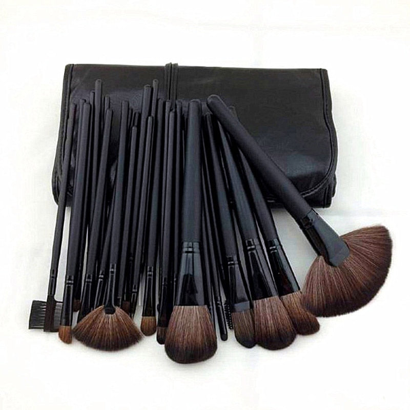 Professional Cosmetics Gift Bag Of  24 pcs Makeup Brush Sets