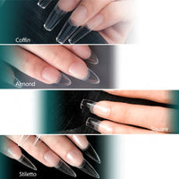 NAILPOP 120pcs False Nails Acrylic Press on Artificial Nails Clear Tips for Manicure Extension