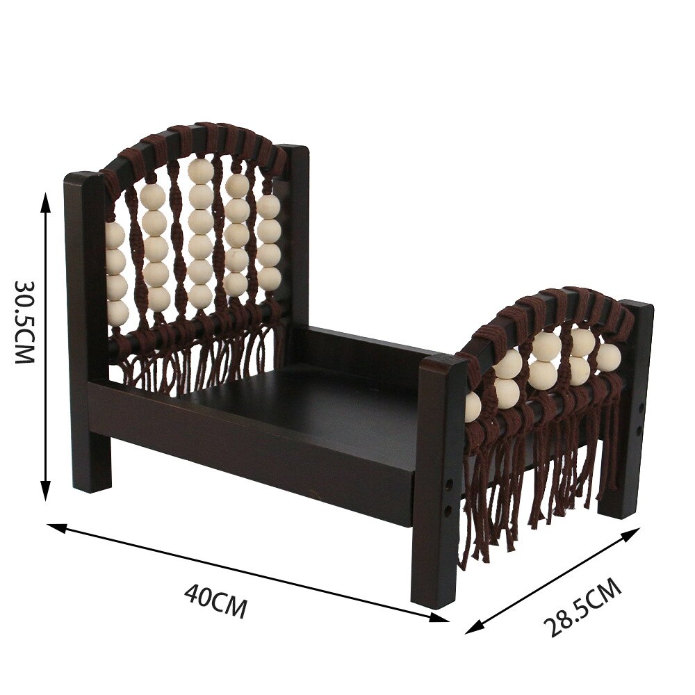 Retro Newborn Baby Mini Bed Frame For Photography Props