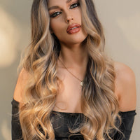 13*2" Lace Front Wigs Synthetic Long Wave 26" 150% Density