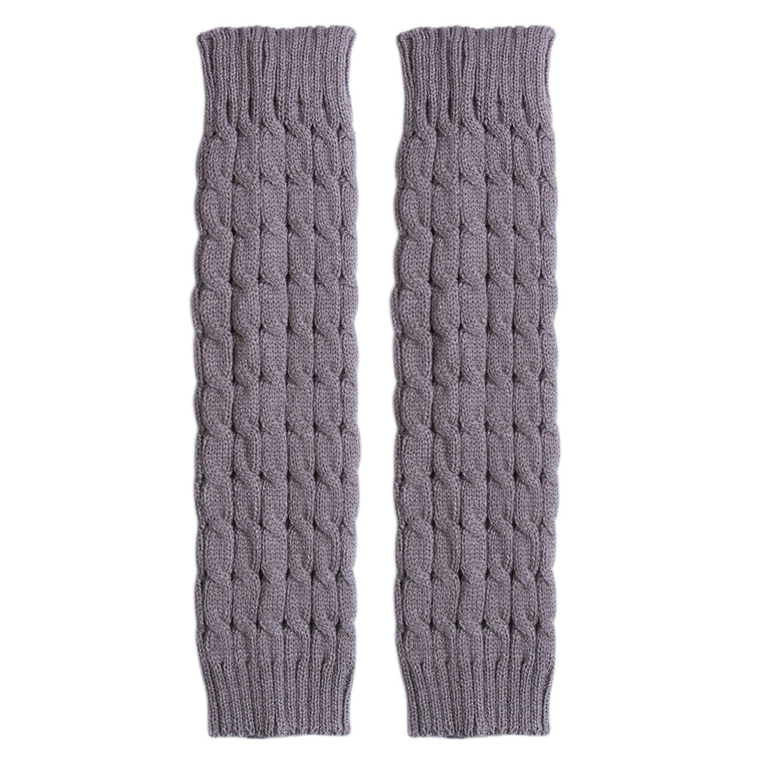 Winter Leg Warmer Knee High Knitted Solid Crochet Boot Cuffs Cotton Socks