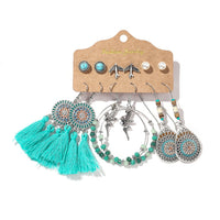 Sundry Bundles of Fashion Women Vintage Boho Earrings Dangler Eardrop Sets Jewelry Accessories