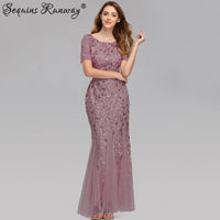 Sexy Vintage Maxi Sequin Cocktail Long Party Dress For Evening Parties