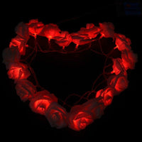 LED Rose String Lights for Valentines Day, Wedding Party, Mothers Day, Birthday, and Room or Garden Night Light Decoration