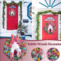 Colorful Easter Rabbit Garlands As Door or Wall Ornaments