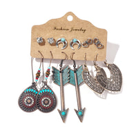 Sundry Bundles of Fashion Women Vintage Boho Earrings Dangler Eardrop Sets Jewelry Accessories