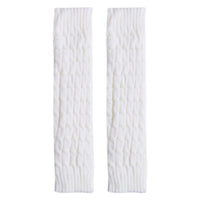 Winter Leg Warmer Knee High Knitted Solid Crochet Boot Cuffs Cotton Socks