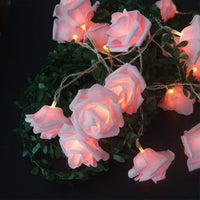 LED Rose String Lights for Valentines Day, Wedding Party, Mothers Day, Birthday, and Room or Garden Night Light Decoration