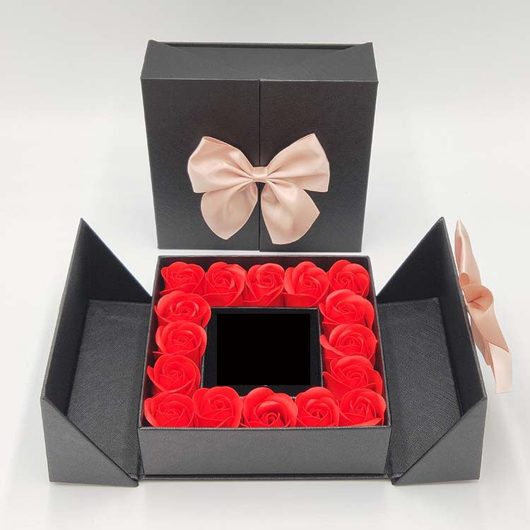 Rose Gift Box or Party Favors Perfect for Weddings, Birthdays, Christmas, Mother's Day, and Valentine Occasions