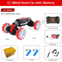 ZWN C1/ C1 MINI 4WD RC CAR Radio Gesture Induction 2.4G Toy With Light Music And Drift Dancing Twist Stunt Car Remote Control