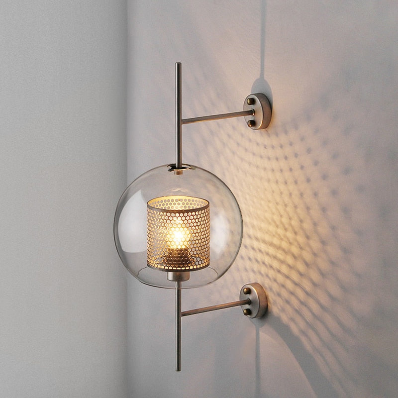 Modern Glass Wall or Sconce Lamps Fixture