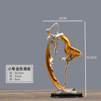Family Figurines of Lovely Dancer and Creative Animal Crafts Ornaments