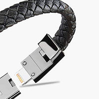 Stylish Bracelet Leather and USB Charging Cable For Portable Device