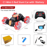 ZWN C1/ C1 MINI 4WD RC CAR Radio Gesture Induction 2.4G Toy With Light Music And Drift Dancing Twist Stunt Car Remote Control