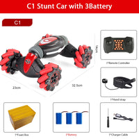 ZWN C1/ C1 MINI 4WD RC CAR Radio Gesture Induction 2.4G Toy With Light Music And Drift Dancing Twist Stunt Car Remote Control