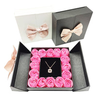 Rose Gift Box or Party Favors Perfect for Weddings, Birthdays, Christmas, Mother's Day, and Valentine Occasions