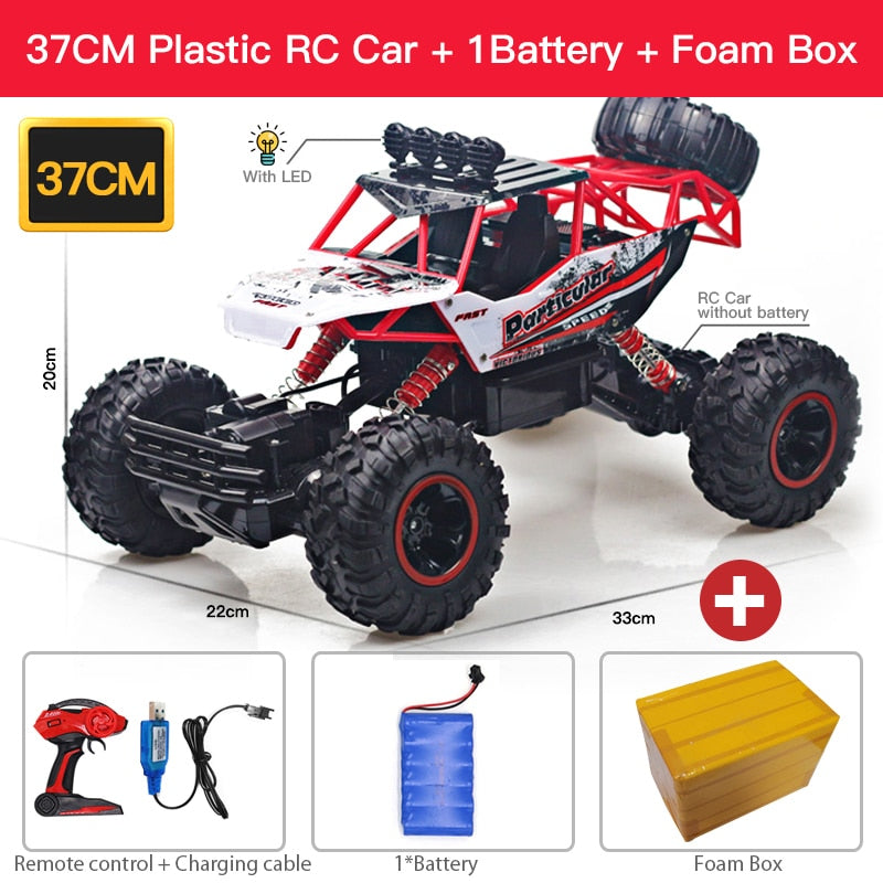ZWN 1:12 / 1:16 4WD RC Car With LED Lights 2.4G Radio Remote Control Cars Buggy Off-Road Control Trucks Toys