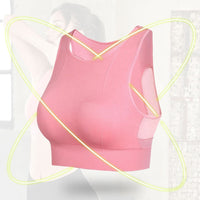 Women Sports Bra For Gym Workout With Quick Drying Plus Size Bralette Fitness Mesh Underwear