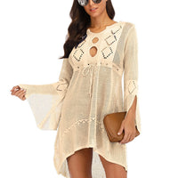 Women Sexy Mesh Bikini Cover-up Beachwear or Tunic Robe