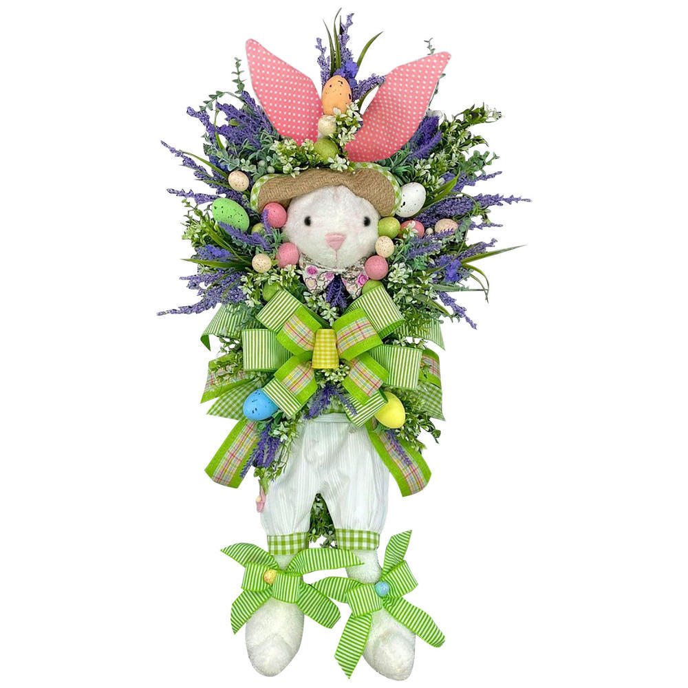 Easter Rabbit Wreath As Door Pendant Ornament