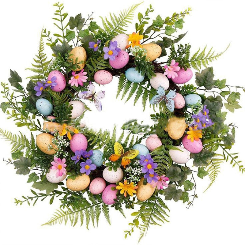 Colorful Easter Rabbit Garlands As Door or Wall Ornaments