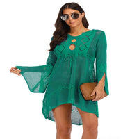 Women Sexy Mesh Bikini Cover-up Beachwear or Tunic Robe