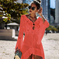 Women Sexy Mesh Bikini Cover-up Beachwear or Tunic Robe