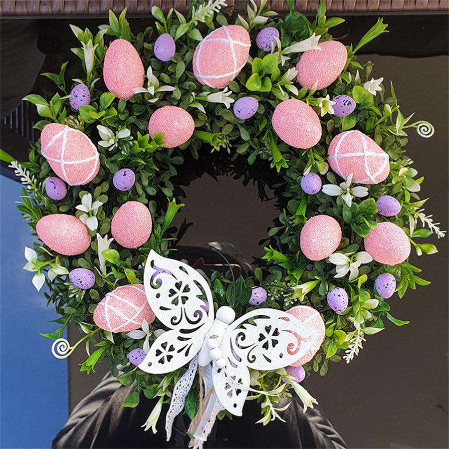 Easter Rabbit Wreath As Door Pendant Ornament