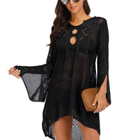 Women Sexy Mesh Bikini Cover-up Beachwear or Tunic Robe