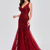 Sexy Vintage Maxi Sequin Cocktail Long Party Dress For Evening Parties