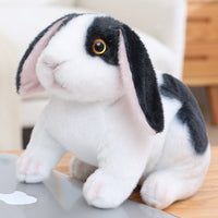 Easter Day Decoration Cute White Grey Standing Bunny Simulated Rabbit Doll Gifts For Kids Happy 2023 Spring Easter Party Favors