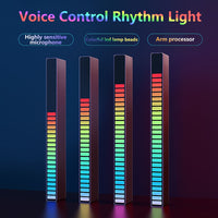 32 LED Music Sound Control Pickup Light RGB Colorful Strip Light