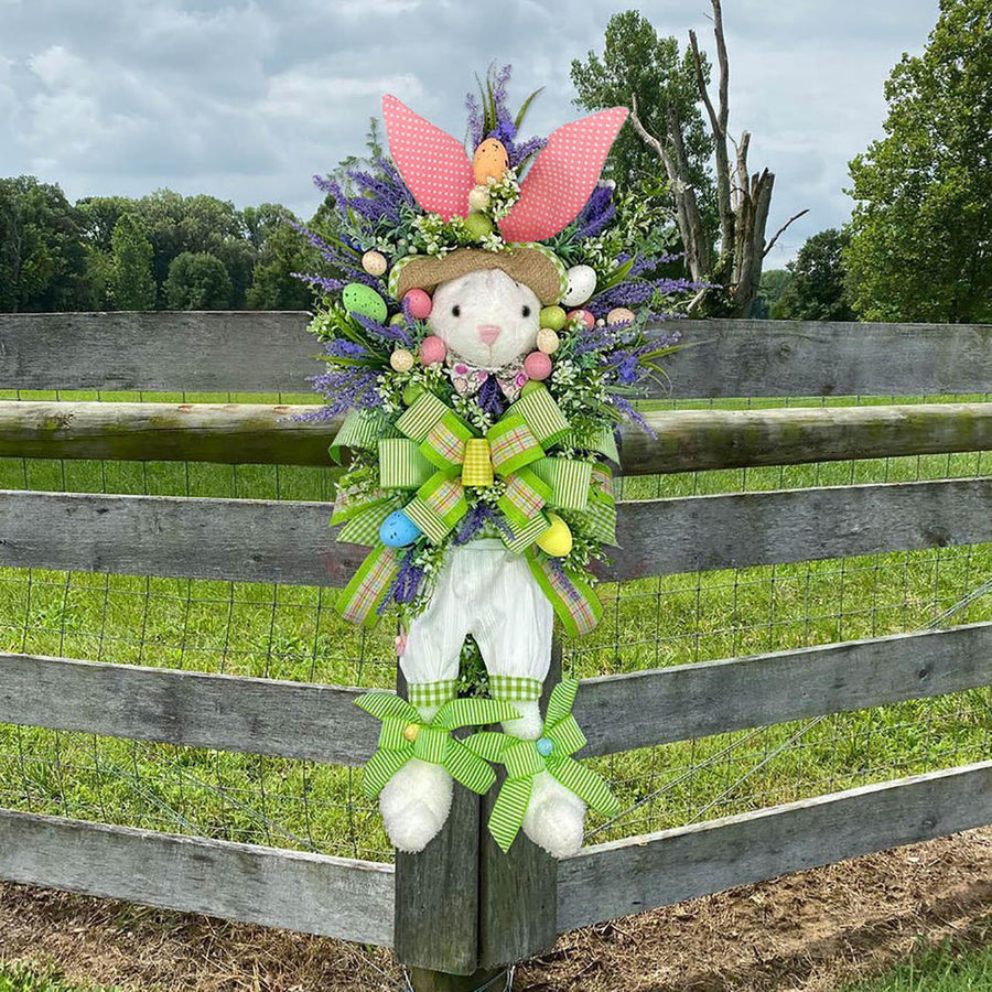 Easter Rabbit Wreath As Door Pendant Ornament